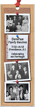 Personalized Family Reunion Bookmark Favors