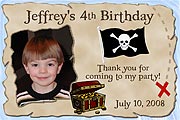 Pirate Birthday Magnet