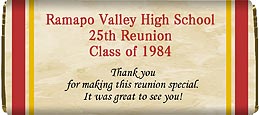 Class Reunion Candy Bars Back