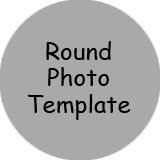 Round photo template to trace for candy bar wrappers