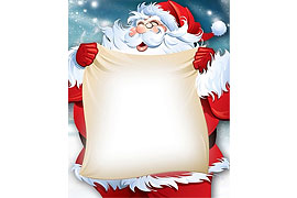 Santa Claus Christmas Note Paper - Free Printable Holiday Stationery