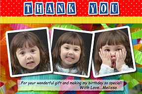 Scrapbook Photo Thank You Cards