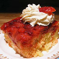 easy strawberry upside down cake recipe