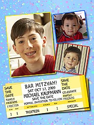 Tickets Bar Mitzvah Photo Magnets