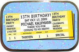 Tickets (No Photo) Mint Tin