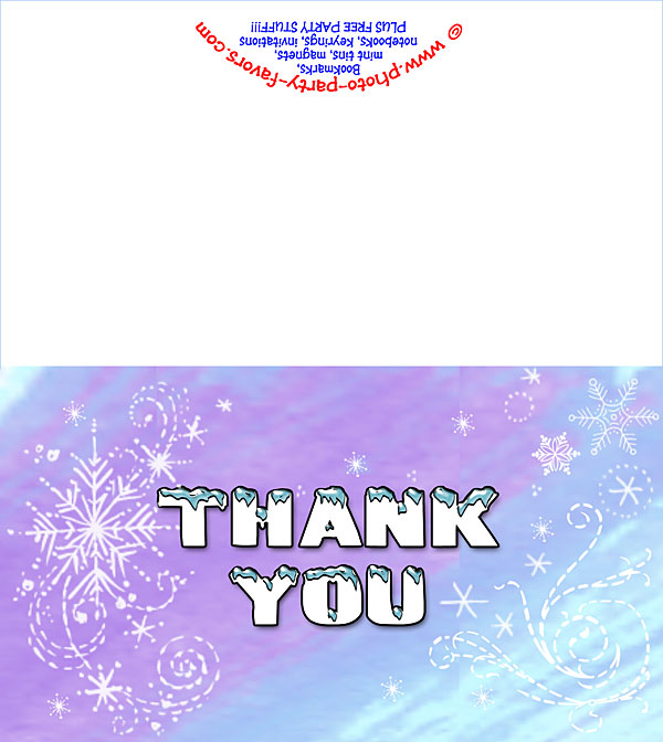 Free Printable Winter Thank You Cards