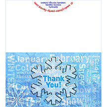 Subway Art Free Printable Winter Words Thank You Cards