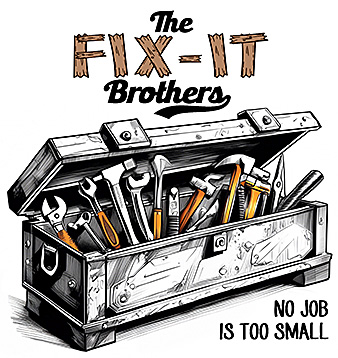 A handyman business needed custom graphic design for advertising and commissioned this illustration.